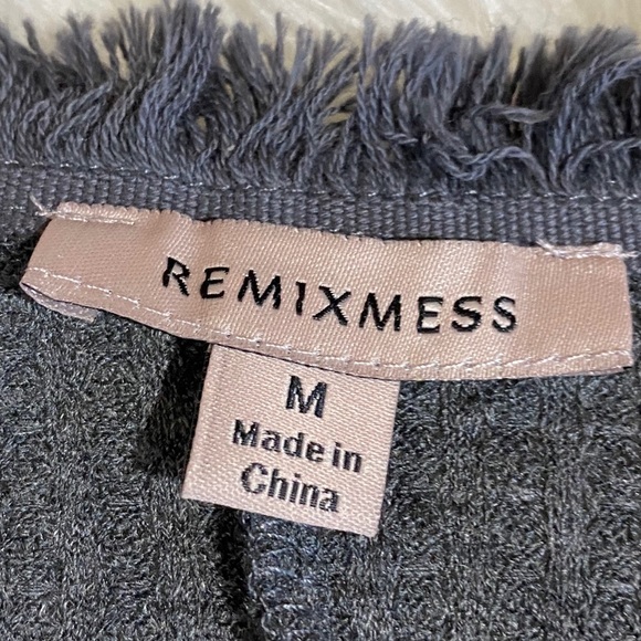 Remixmess Gray Open Front Cardigan Sweater NWOT - Picture 5 of 7